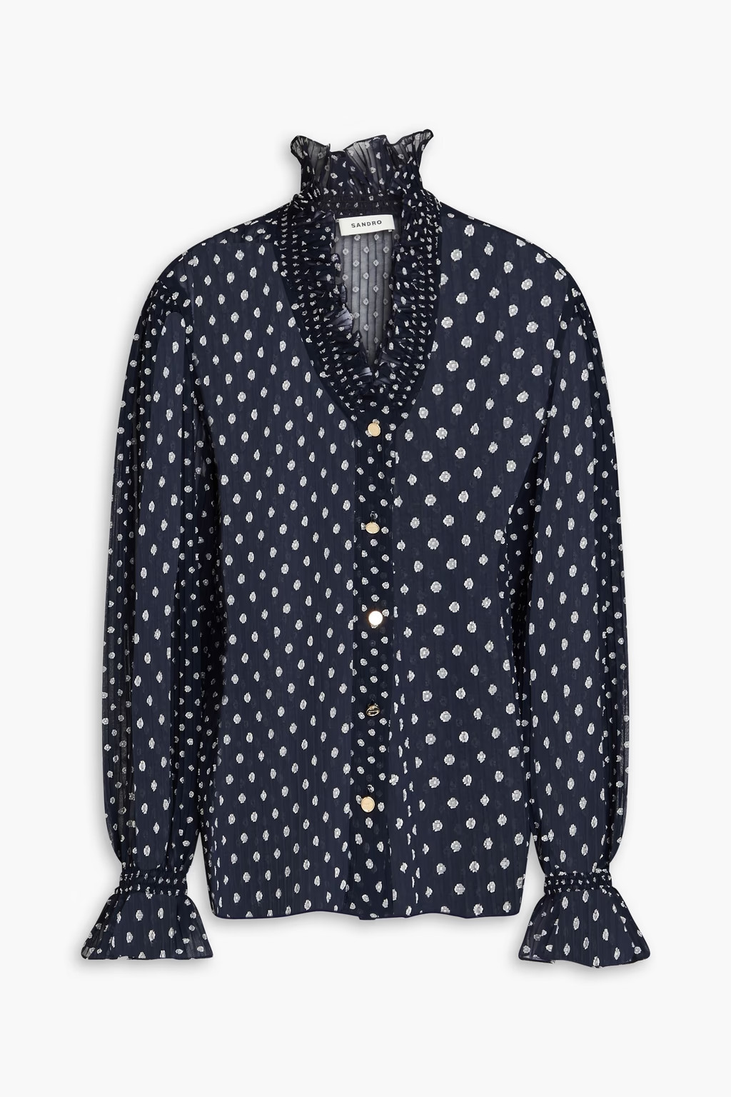 Fil coupé georgette blouse | The Outnet (UK and Europe)
