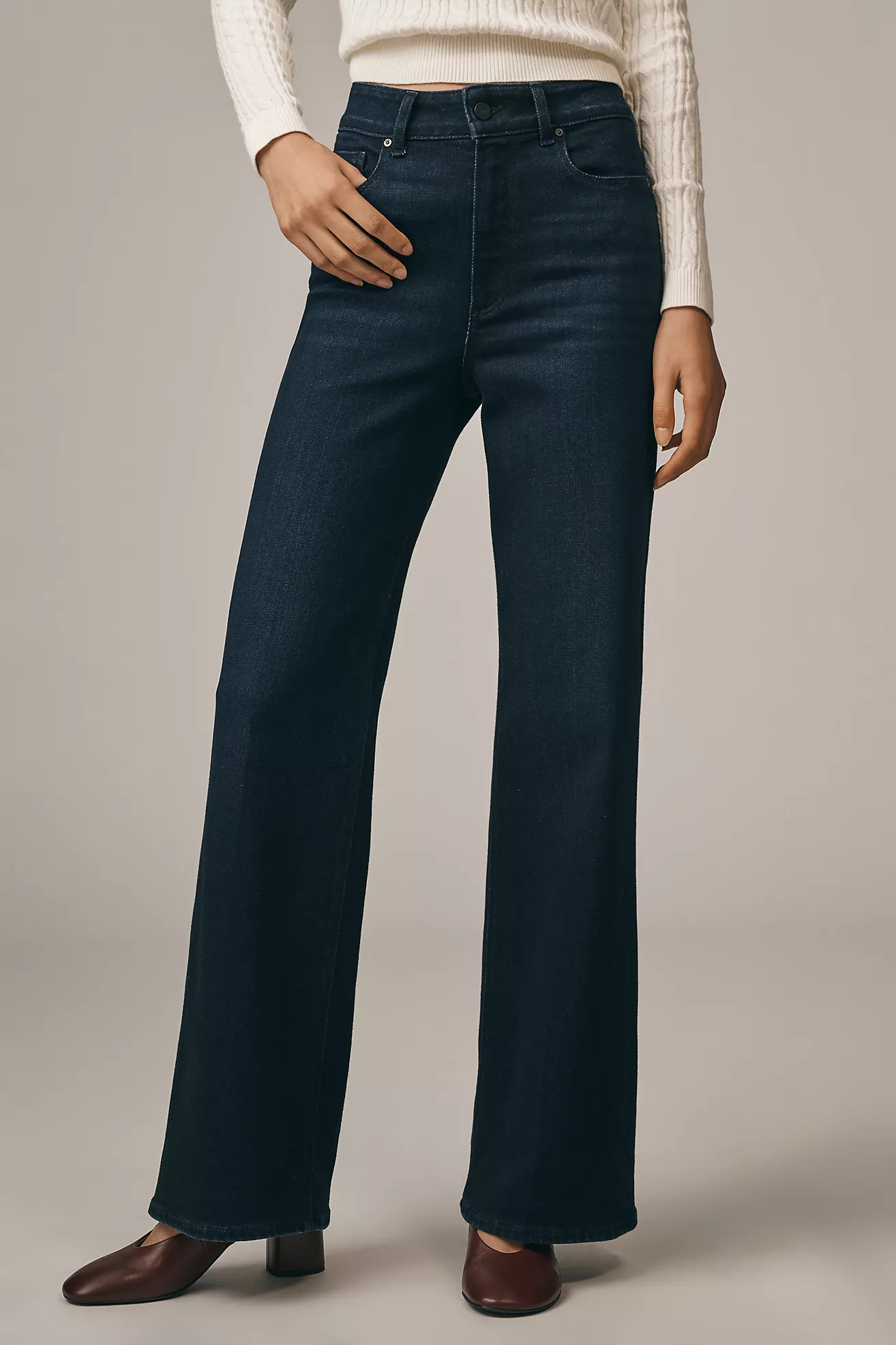 PAIGE Anessa High-Rise Wide-Leg Jeans | Anthropologie (US)
