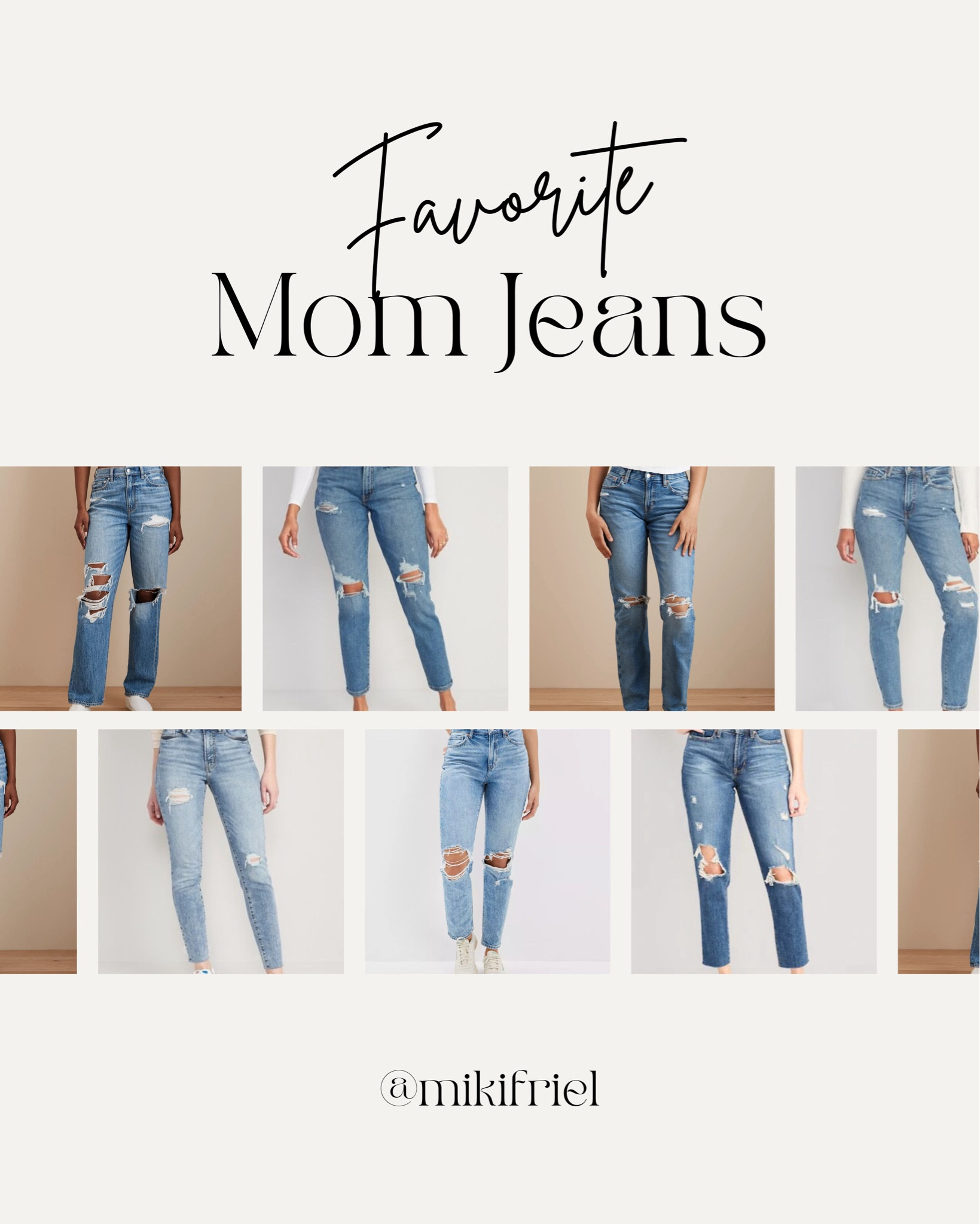 #momjeans 

Embrace effortless style with these mom jeans from Old Navy and American Eagle! Perfect for busy days or casual outings, these classics offer comfort and chic vibes.

#MomJeans #DenimLove #OldNavyStyle #AEJeans #CasualChic #OOTD #FashionInspo #MomStyle #EverydayStyle #LikeToKnowIt #ShopMyCloset

	•	Mom Jeans
	•	Old Navy Denim
	•	American Eagle Jeans
	•	Casual Chic
	•	Fashion Inspo
	•	Mom Style
	•	Everyday Outfit
	•	Denim Love
	•	Shop My Closet

#LTKstyletip #LTKsalealert #LTKfindsunder50