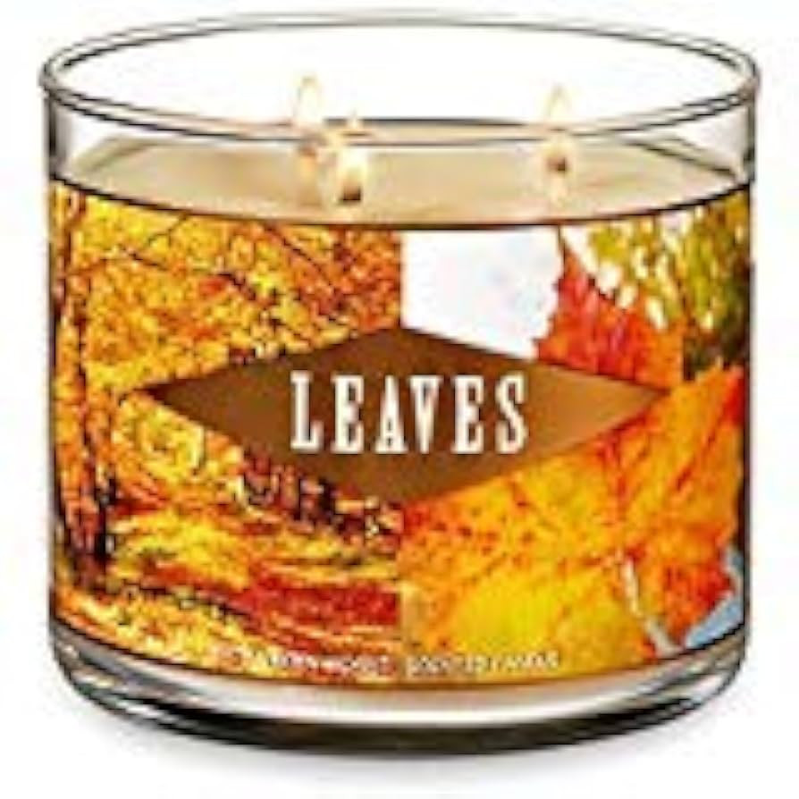 Bath & Body Works 3-Wick Scented Candle in Leaves | Amazon (US)