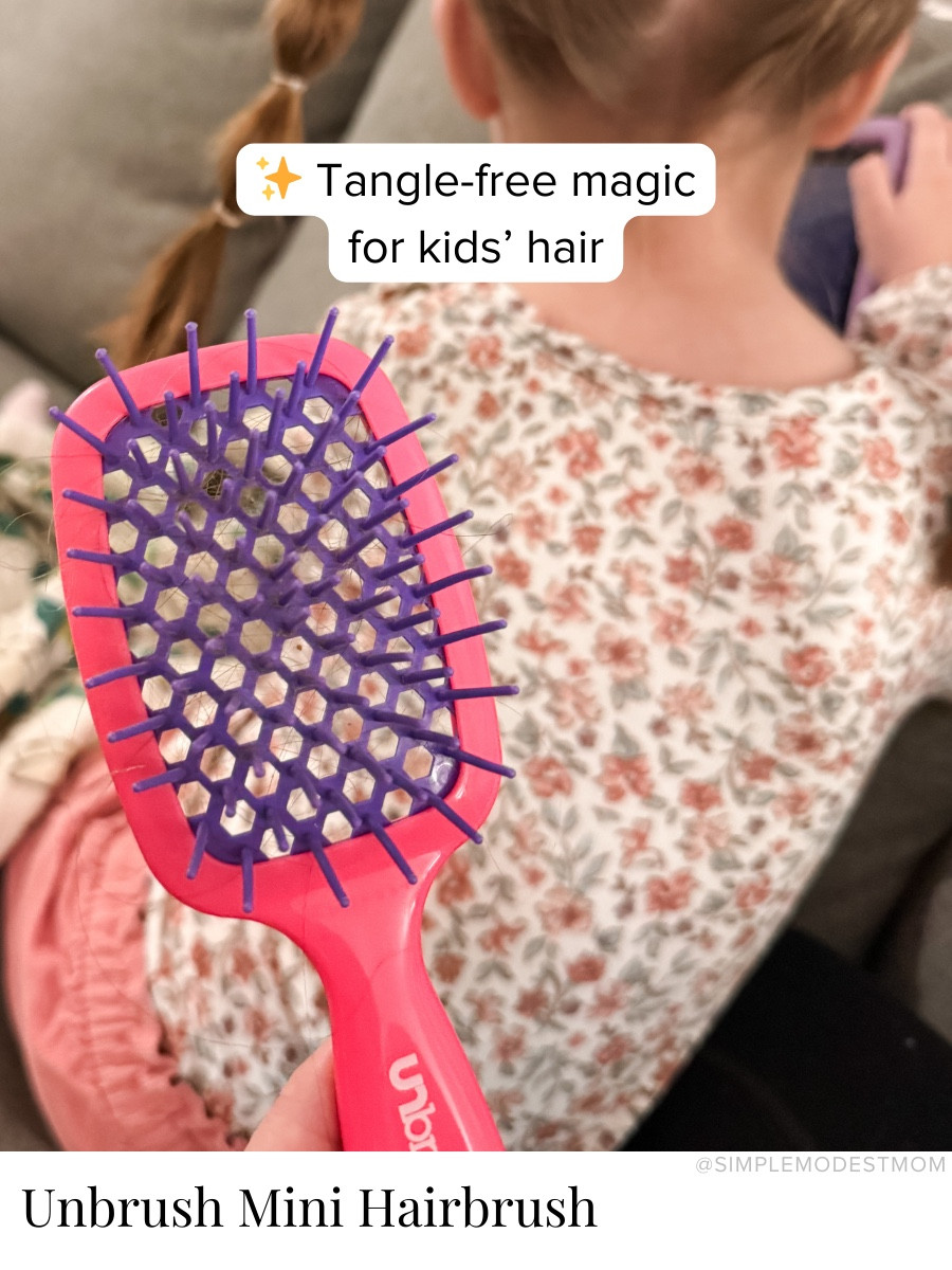 I seriously can’t say enough good things about this little brush! I didn’t buy the hype originally, but eventually caved and now I can’t imagine ever using a different brush (for me or my daughter!). It glides through knots so well & it’s easy to keep clean. This is the mini version that I use for my kiddo. I have the full-size version for me.

#LTKKids #LTKmomlife #LTKBeauty