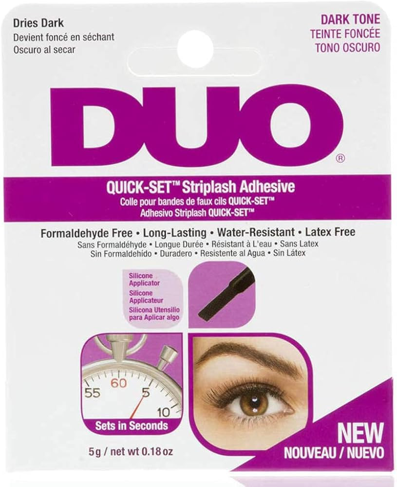 DUO Quick-Set Strip Lash Adhesive - Dark Tone, Quick-Drying, Long-Lasting, Water-Resistant Lash G... | Amazon (US)
