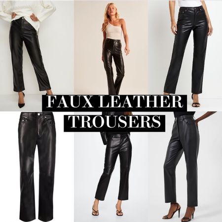 Faux leather trousers, leather pants 🖤

#LTKunder100 #LTKsalealert #LTKstyletip