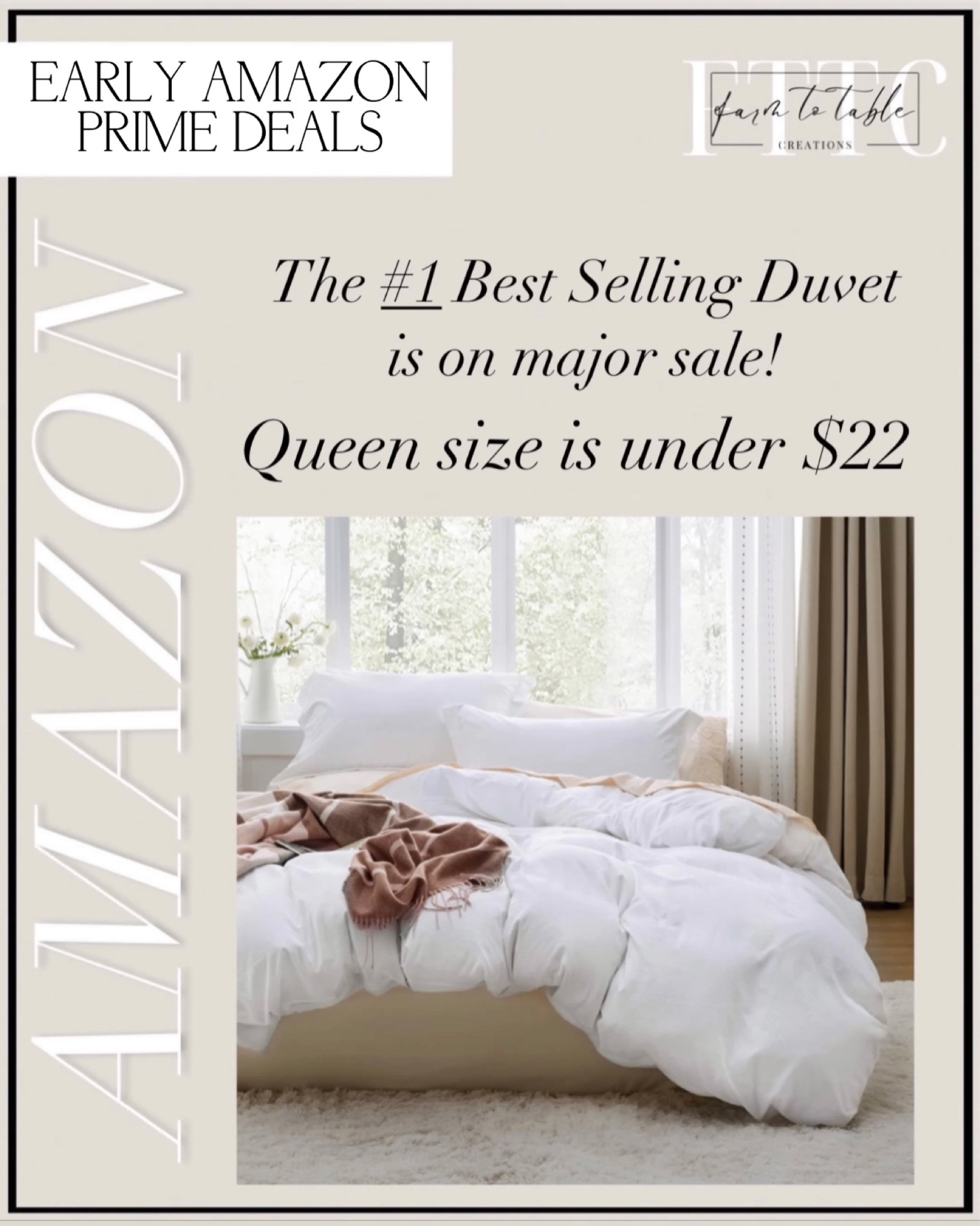 Bedsure White Duvet Cover Queen Size - Soft Prewashed Queen Duvet