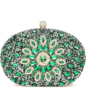 Women's Evening Bags Sparkly Rhinestone Clutch Purses Luxury Handbags | Amazon (US)
