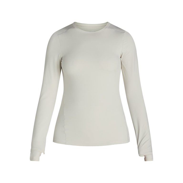 Avia Women's SoftSculpt Crewneck Tee with Long Sleeves, Sizes XS-XXXL | Walmart (US)