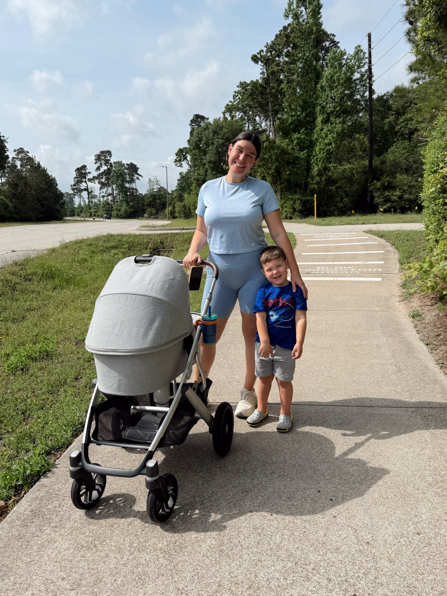 First walk with both of my boys! Linked our stroller and everything else below (we used this same stroller with our first son and loved it so much😍)

#LTKKids #LTKBaby #LTKmomlife