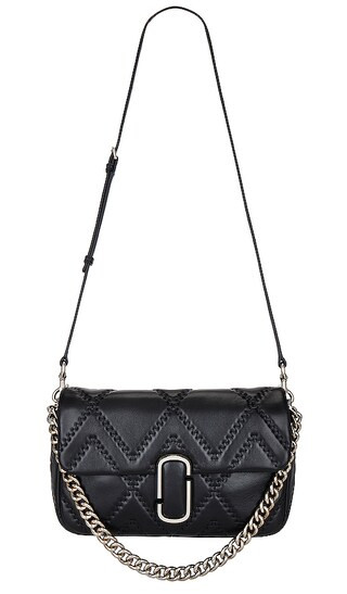 The Quilted Leather J Marc Large Shoulder Bag in Black | Revolve Clothing (Global)