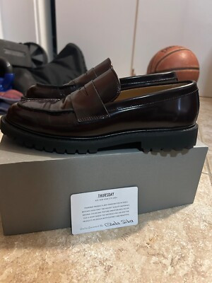 Brown/burgundy chunky loafers women 8.5, thursday boot co | eBay US