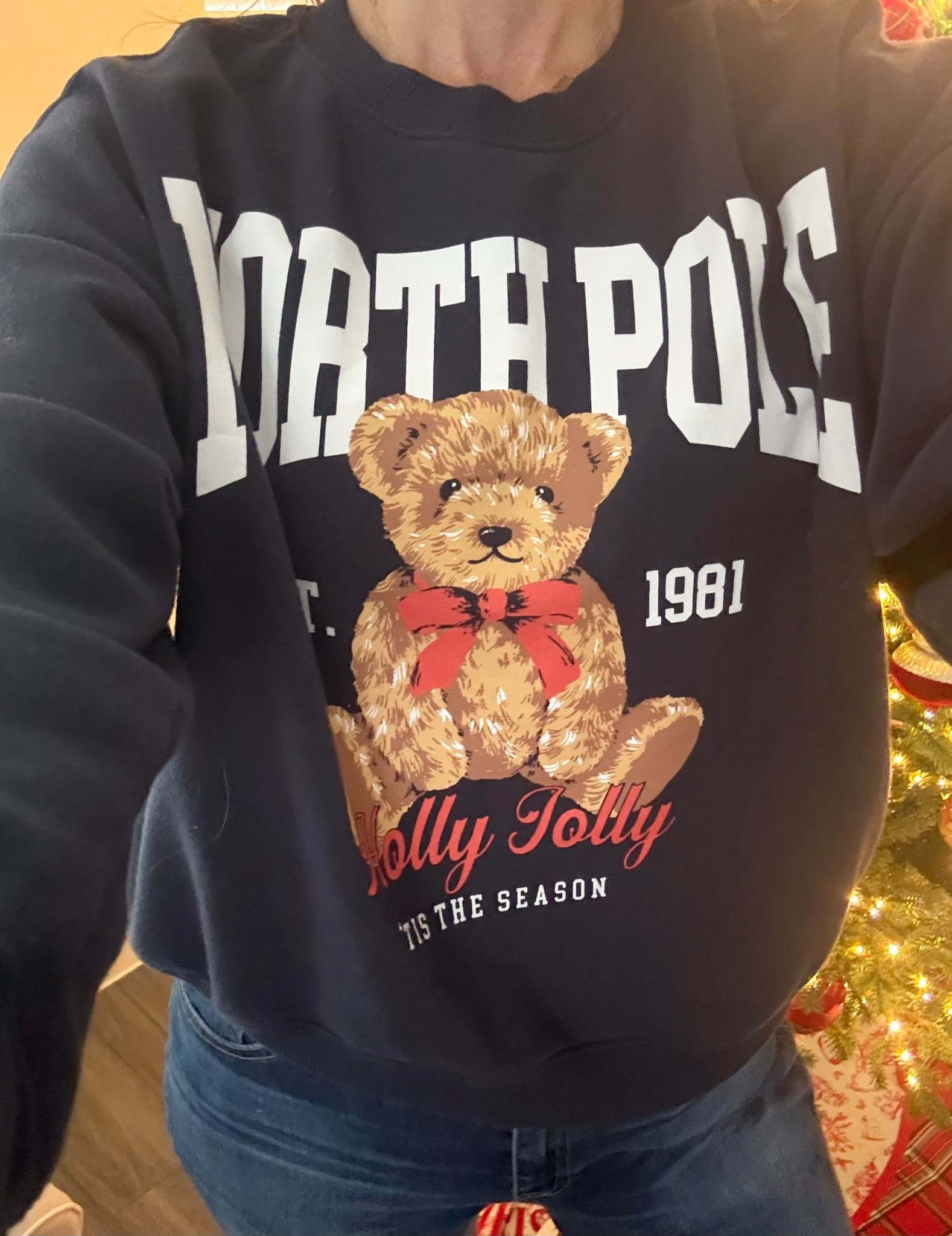 The CUTEST Christmas sweater! My favorite this year! 🧸

#LTKHoliday #LTKOver40