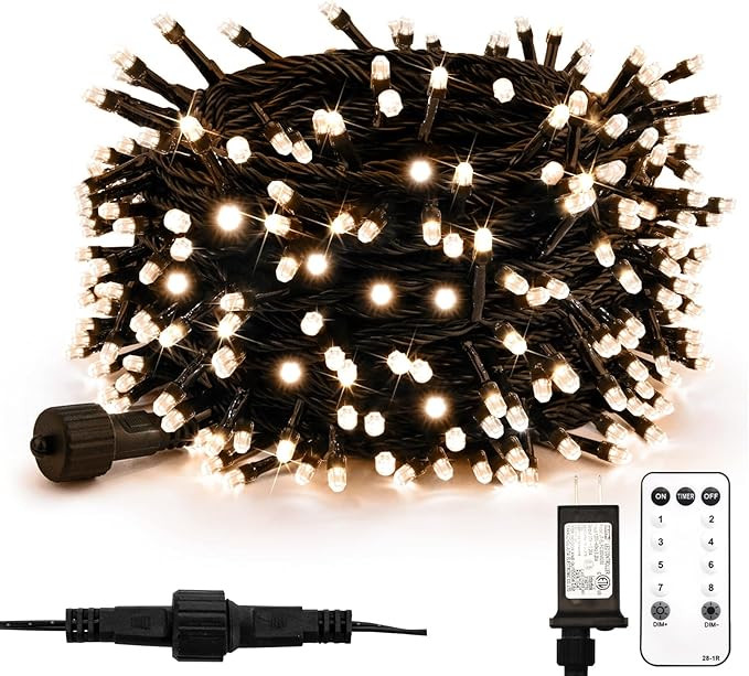 suddus Christmas Tree Lights Indoor, 66ft 200led Connectable Christmas String Lights Outdoor with... | Amazon (US)
