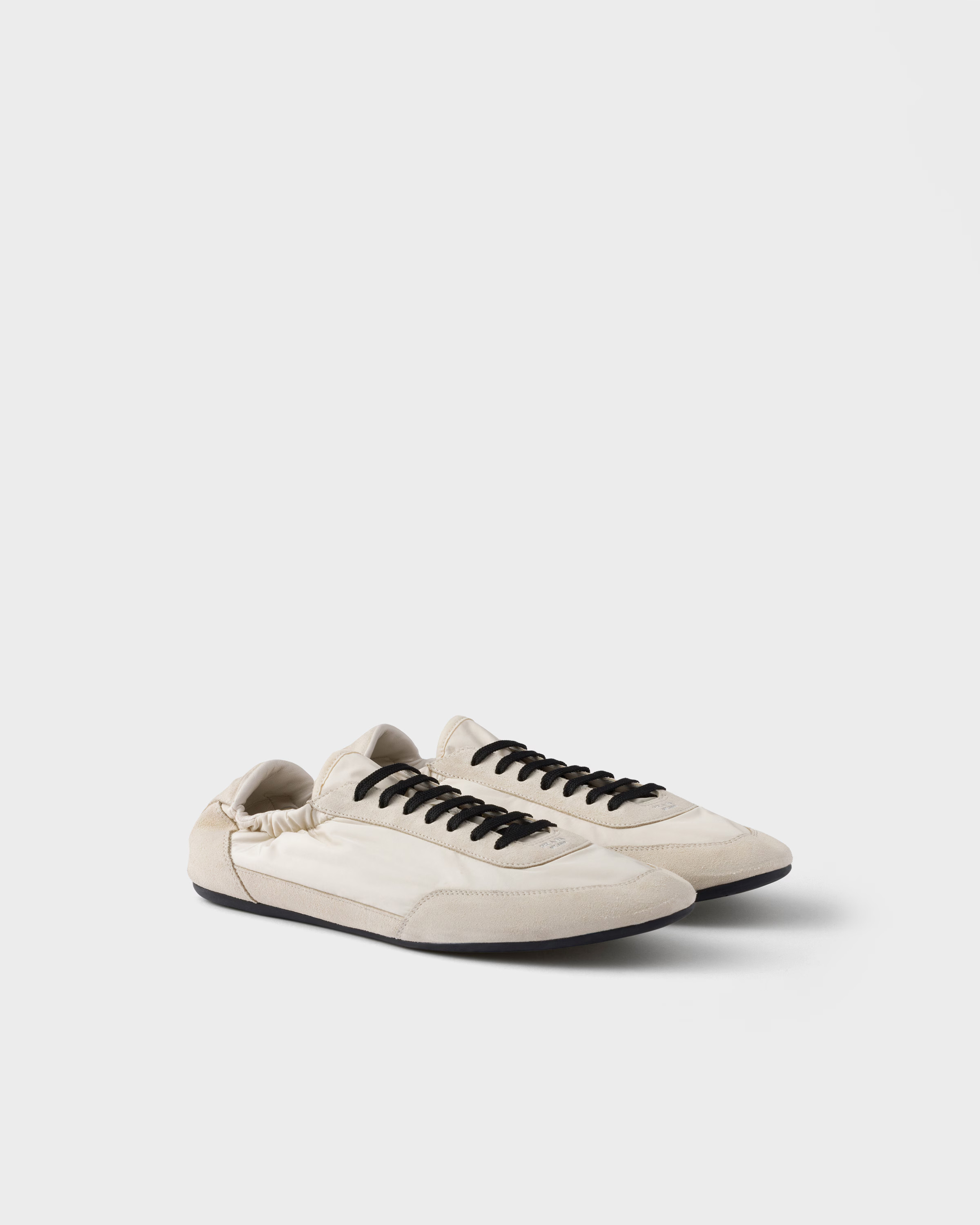 Collapse Re-Nylon and suede sneakers | Prada US