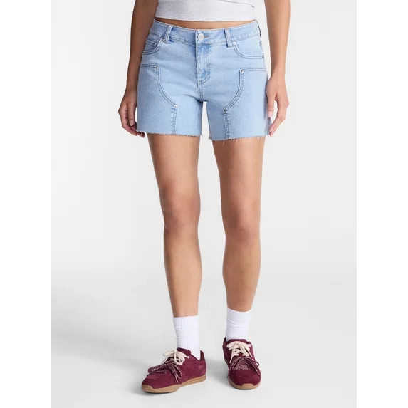 No Boundaries Relaxed Fit Shorts, 5" Inseam, Women's 00-20 | Walmart (US)