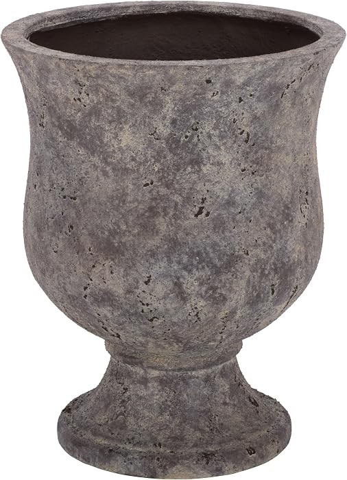 SAFAVIEH Outdoor - Remy Large Planter Pot with Drainage - Antique Brown Ficonstone Cement - Weath... | Amazon (US)