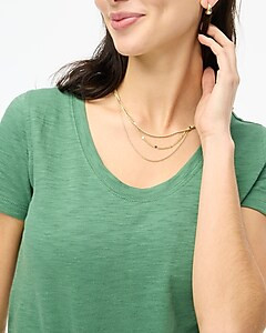 Cotton scoopneck tee | J.Crew Factory