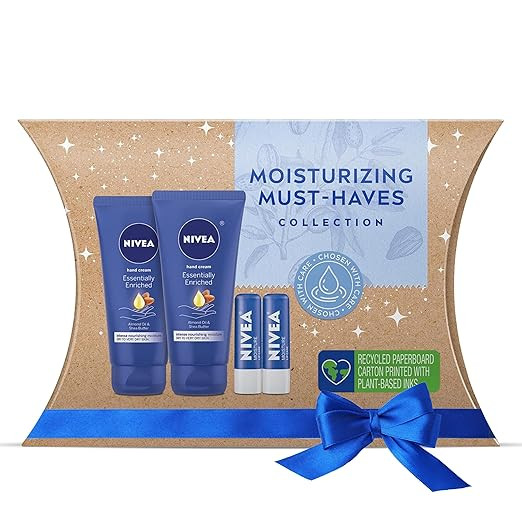 NIVEA Moisturizing Must-Haves Skin Care Set, Essentially Enriched Hand Cream with Almond Oil and ... | Amazon (US)