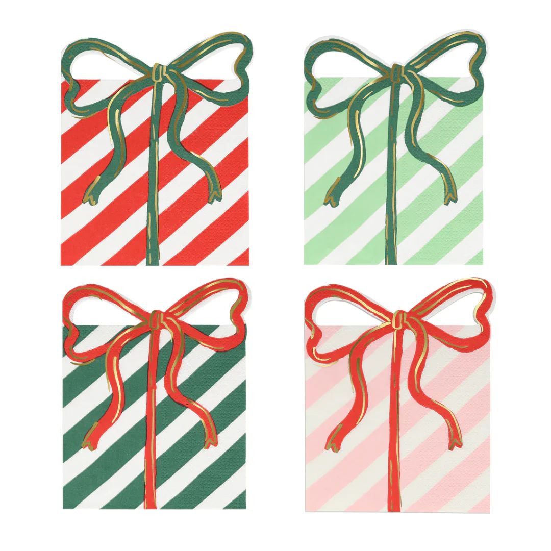 Present With Bow Napkins | Ellie and Piper