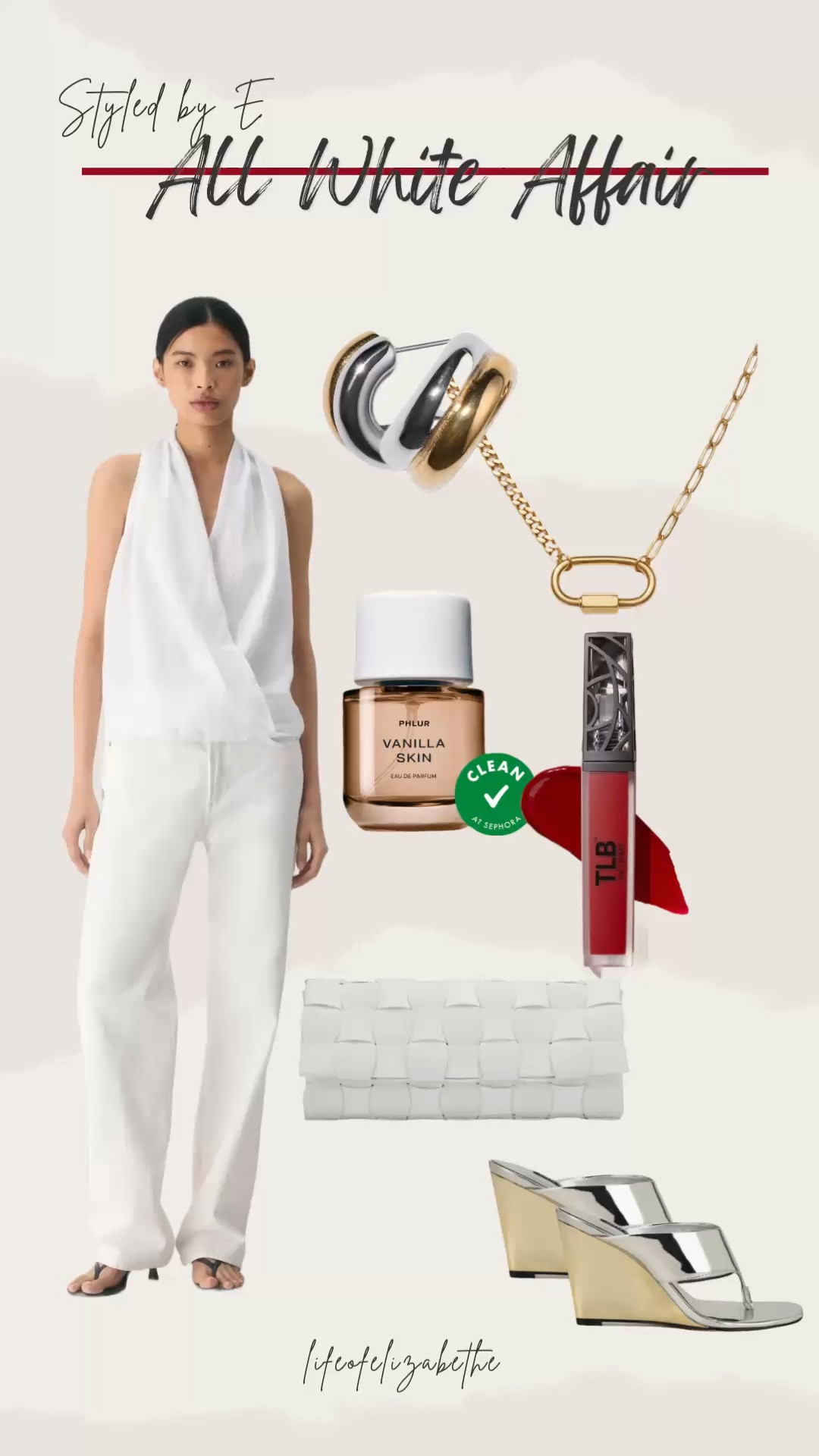 All white affair with a bold lip 

#LTKTall #LTKOver40 #LTKootd