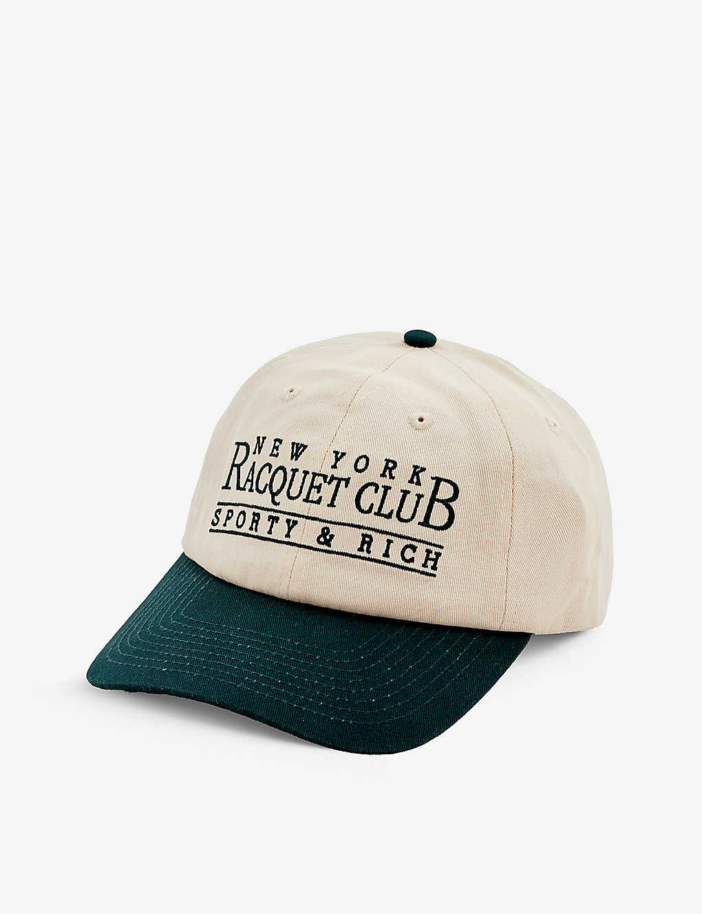New York Racquet Club logo-embroidered cotton cap | Selfridges