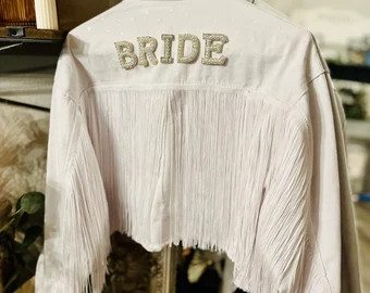 Bridesmaid Diamond Fringe Jacket | Etsy (US)