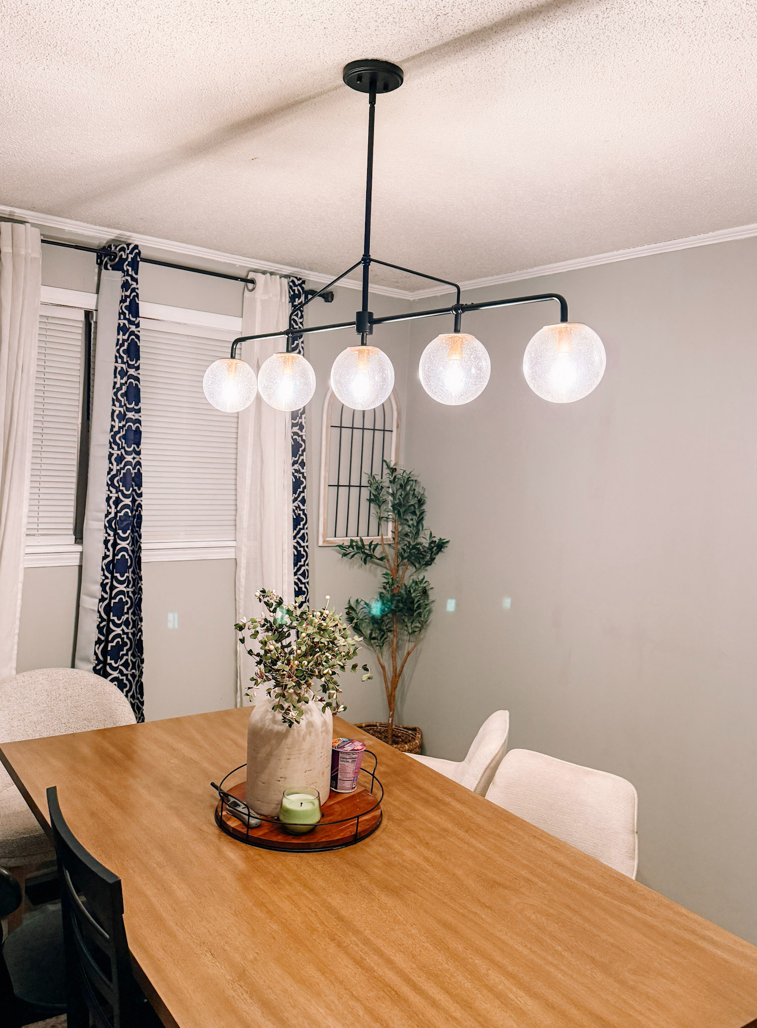 New lighting and I'm obsessed! I wanted something longer to match the length of my new table. 

Dining room decor 

 #LTKSpringSale #LTKHome