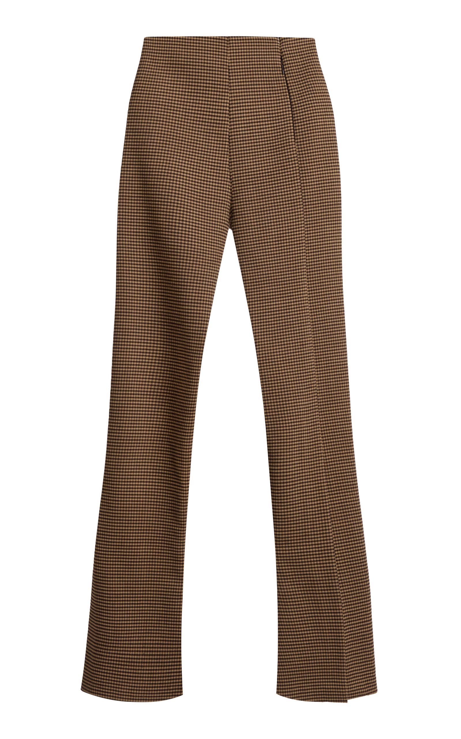 Slit-Detailed Wool-Blend Flare Pants | Moda Operandi (Global)