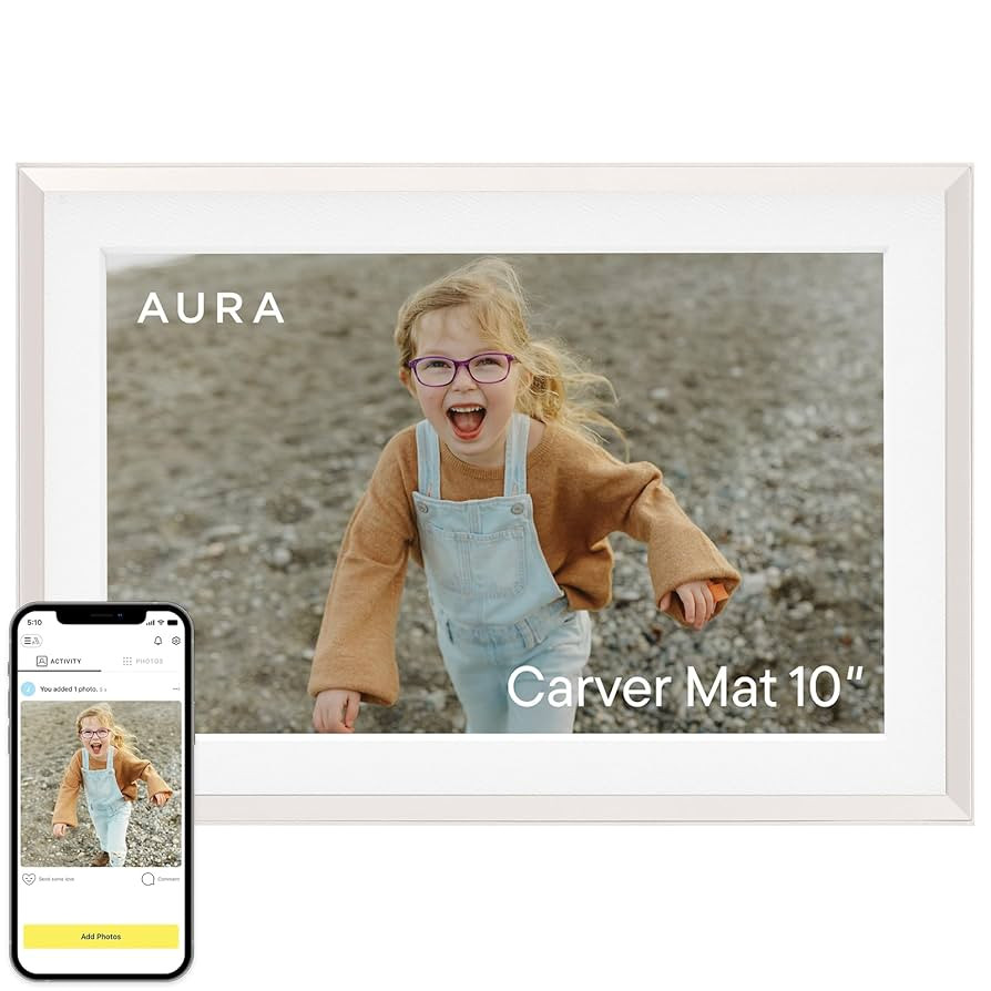 Aura Carver 10.1" WiFi Digital Picture Frame | The Best Digital Frame for Gifting | Send Photos f... | Amazon (US)