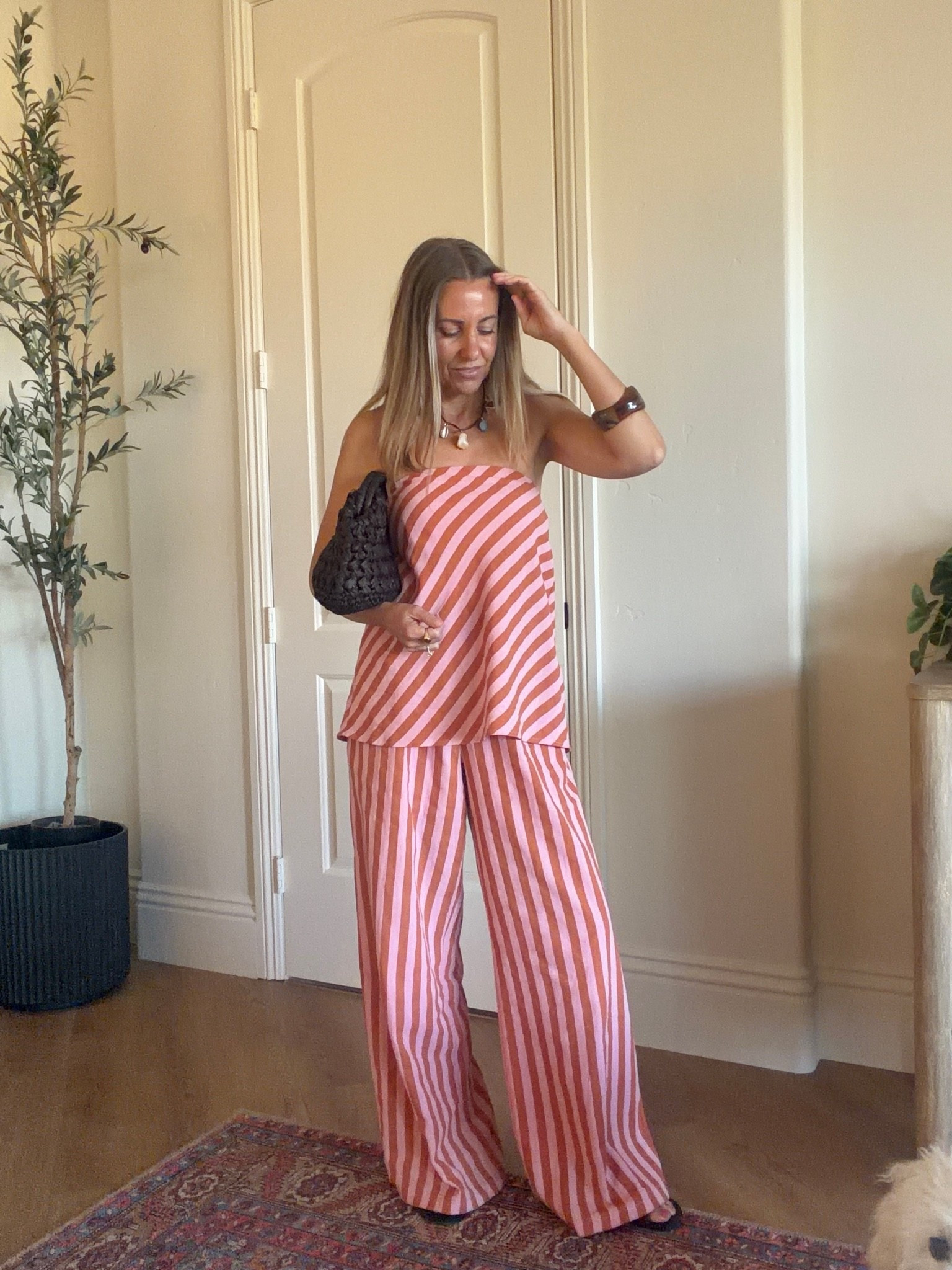 Todays Amazon outfit
Striped matching set for summer
Wearing size small
Woven clutch amazon handbag

#LTKgrwm #LTKootd #LTKSaleAlert