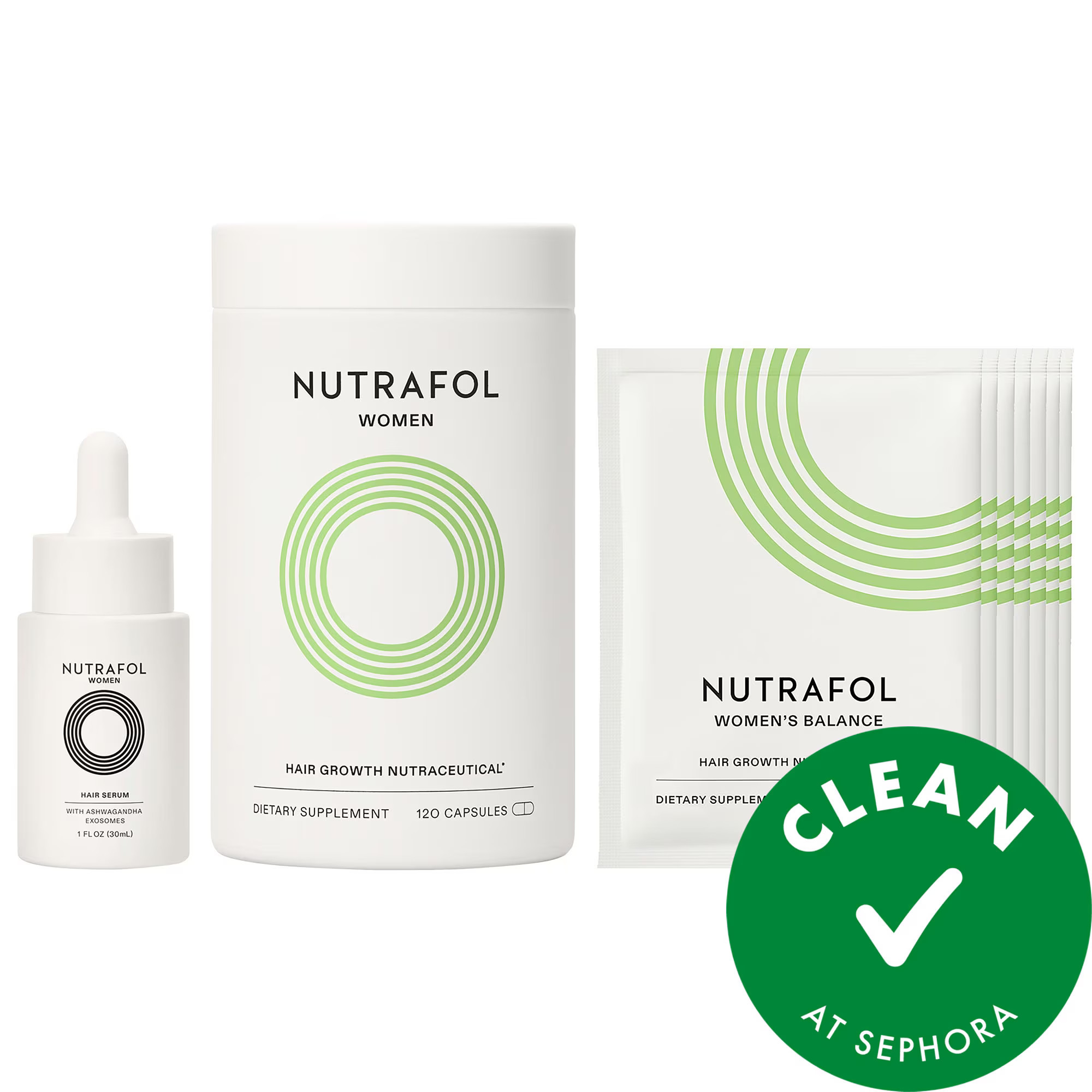 Nutrafol WOMEN'S Hair Growth Supplements & Serum Gift Set for Thinning Hair | Sephora (US)