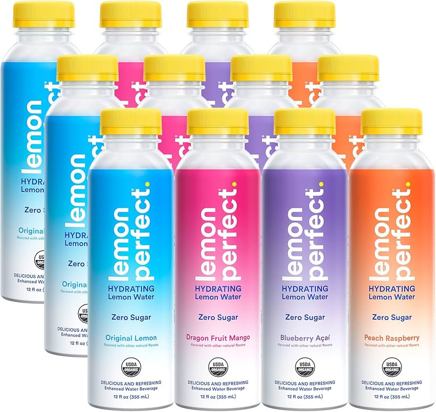 Lemon Perfect, Hydrating Organic Lemon Water, Zero Sugar, Flavored Water, Squeezed from Real Frui... | Amazon (US)