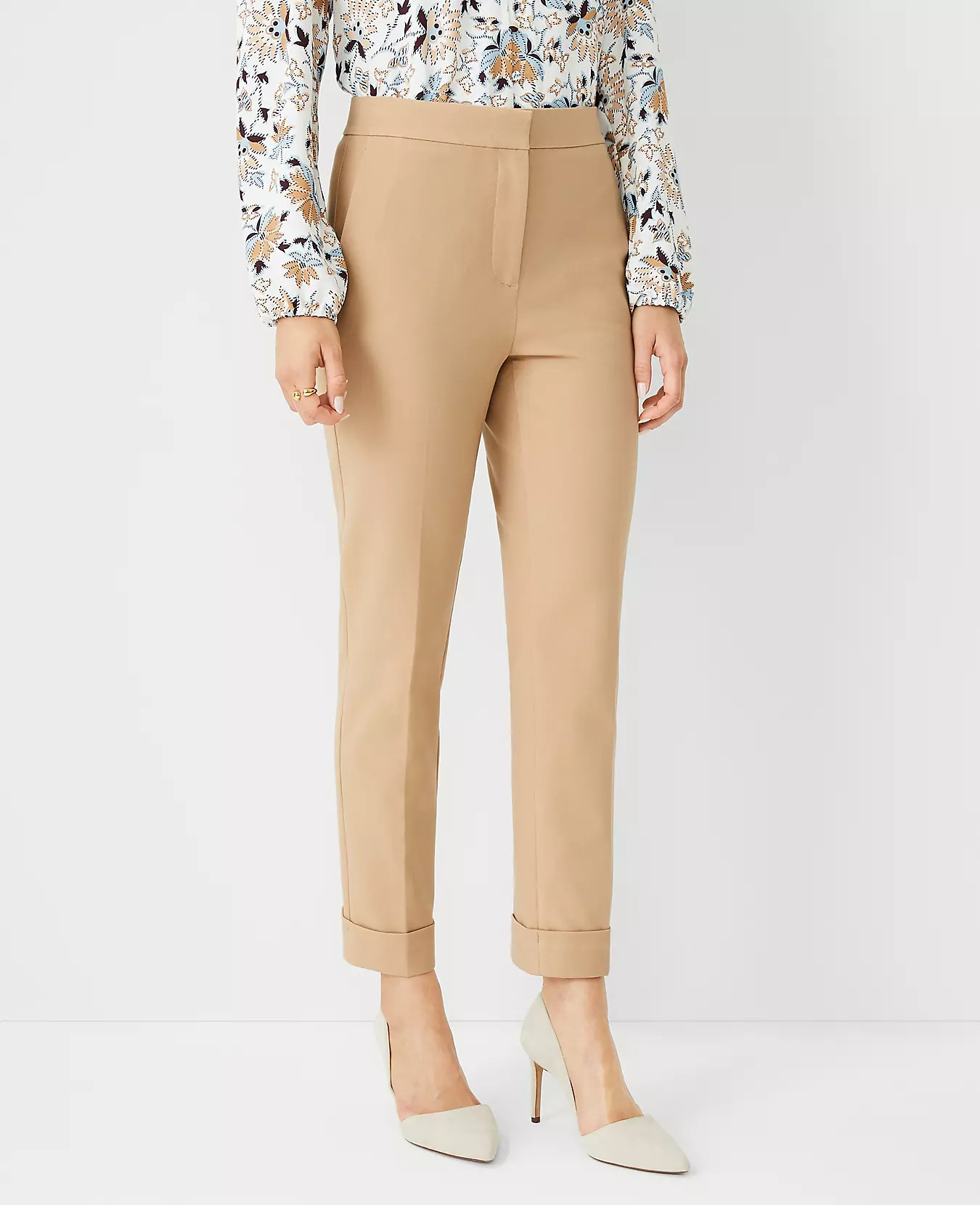 The Petite High Waist Ankle Pant | Ann Taylor (US)