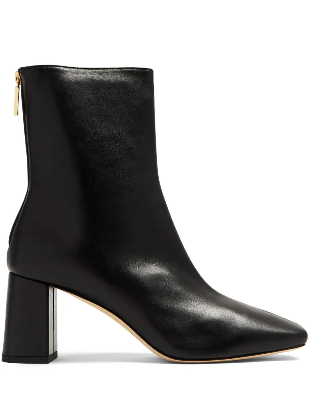 The DetailsDear FrancesCube 70mm leather ankle bootsMade in ItalyHighlightsblack leather gold-ton... | Farfetch Global