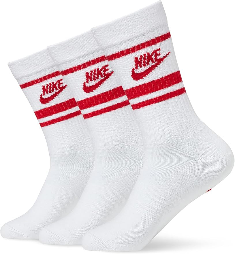 Nike Unisex Adult Sportswear Dri-FIT Everyday Essential Crew Socks (3 Pairs) | Amazon (US)