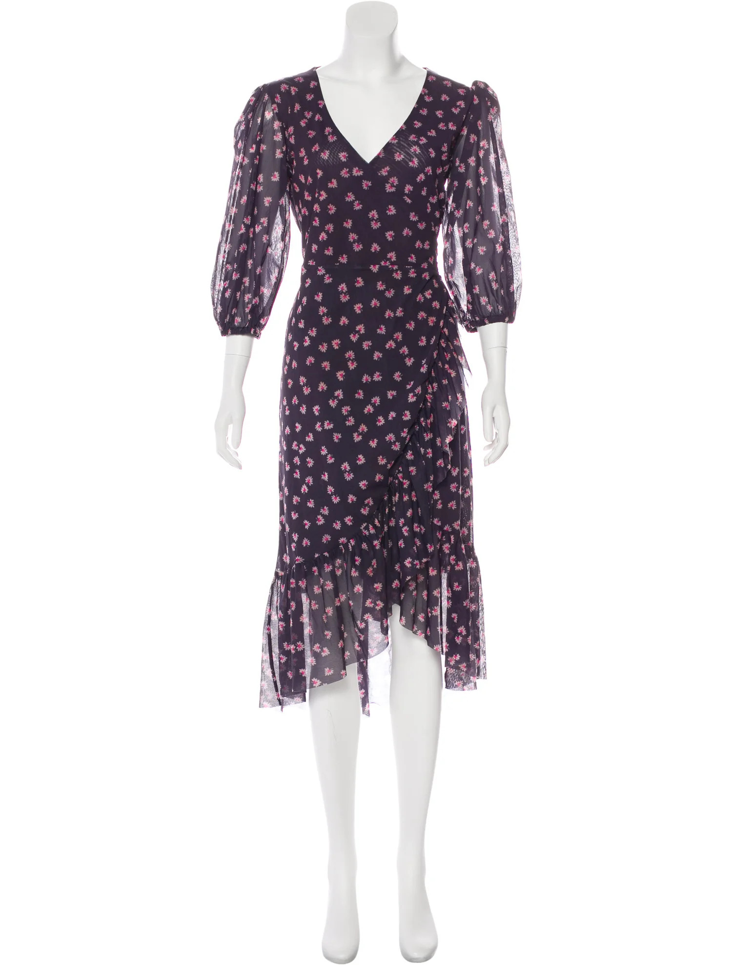 Floral Print Midi Length Dress w/ Tags | The RealReal