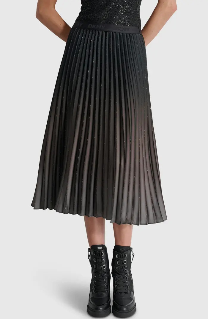 DKNY Ombré Pleated Foiled Skirt | Nordstrom | Nordstrom