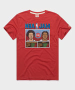 NBA Jam Pistons Cunningham And Ivey | Men's Detroit Pistons T-Shirt | Homage