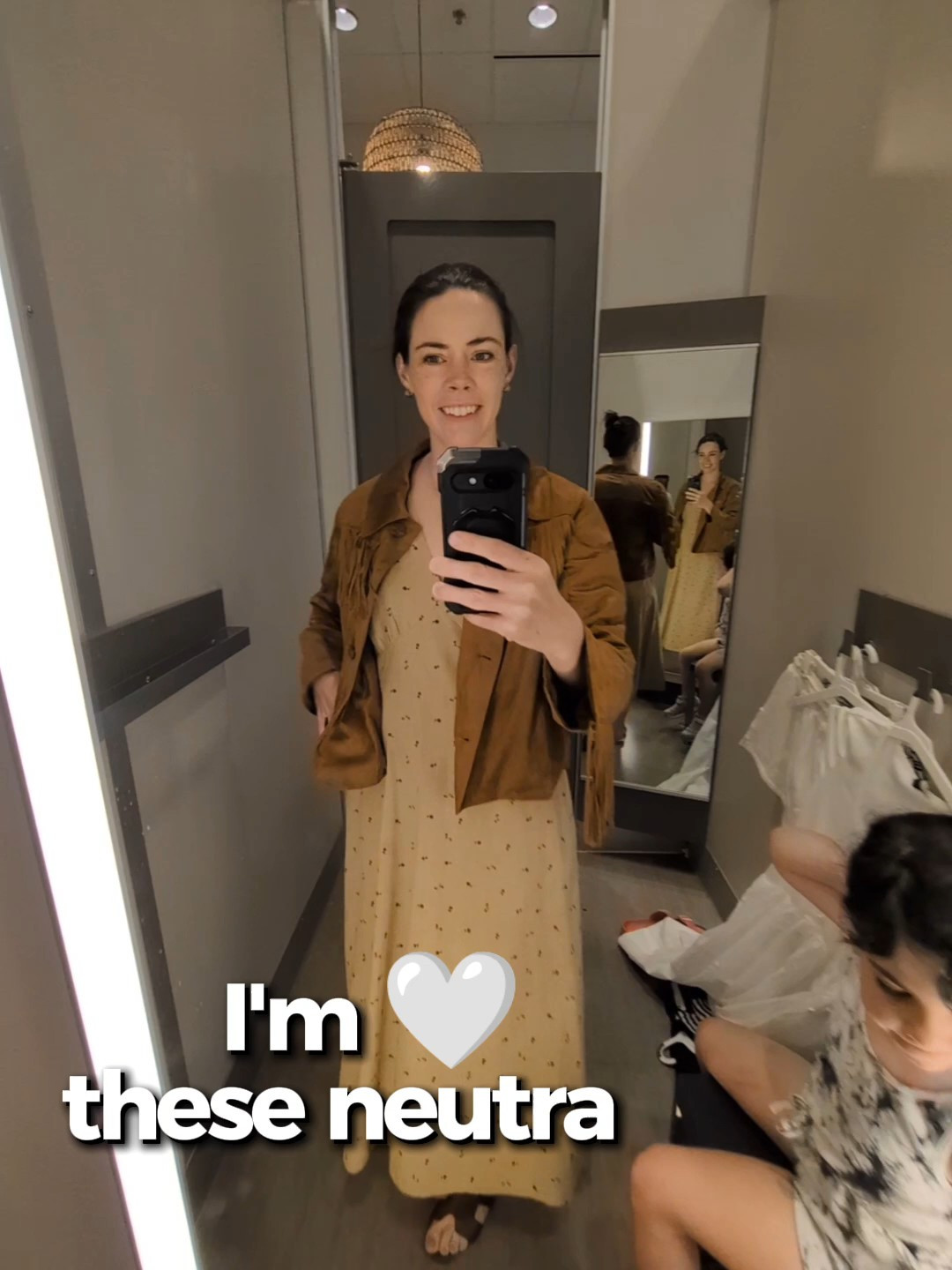 Easy, everyday neutral outfit that feels put together without trying 🤍This Universal Thread puff sleeve dress is so flattering and lightweight, and I layered it with a faux suede western jacket for a little texture. Finished it off with comfy brown slide sandals—perfect for errands, brunch, or casual days out.For reference: I’m 5’8”, 160 lbs wearing a medium.Everything is linked on my LTK ✨#LTKStyle #LTKFinds #TargetStyle #TargetFashion #NeutralOutfit #EverydayStyle #MomStyle #CasualChic #SpringOutfits #AffordableFashion #LTKUnder50 #RealLifeStyle

#LTKmomlife #LTKootd #LTKSeasonal