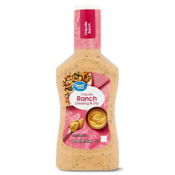 Great Value Chipotle Ranch Dressing & Dip, 16 fl oz - Walmart.com | Walmart (US)