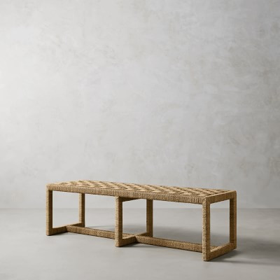 Vista Woven Backless Bench | Williams-Sonoma