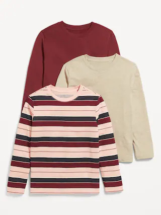 Softest Long-Sleeve T-Shirt 3-Pack for Boys | Old Navy (CA)