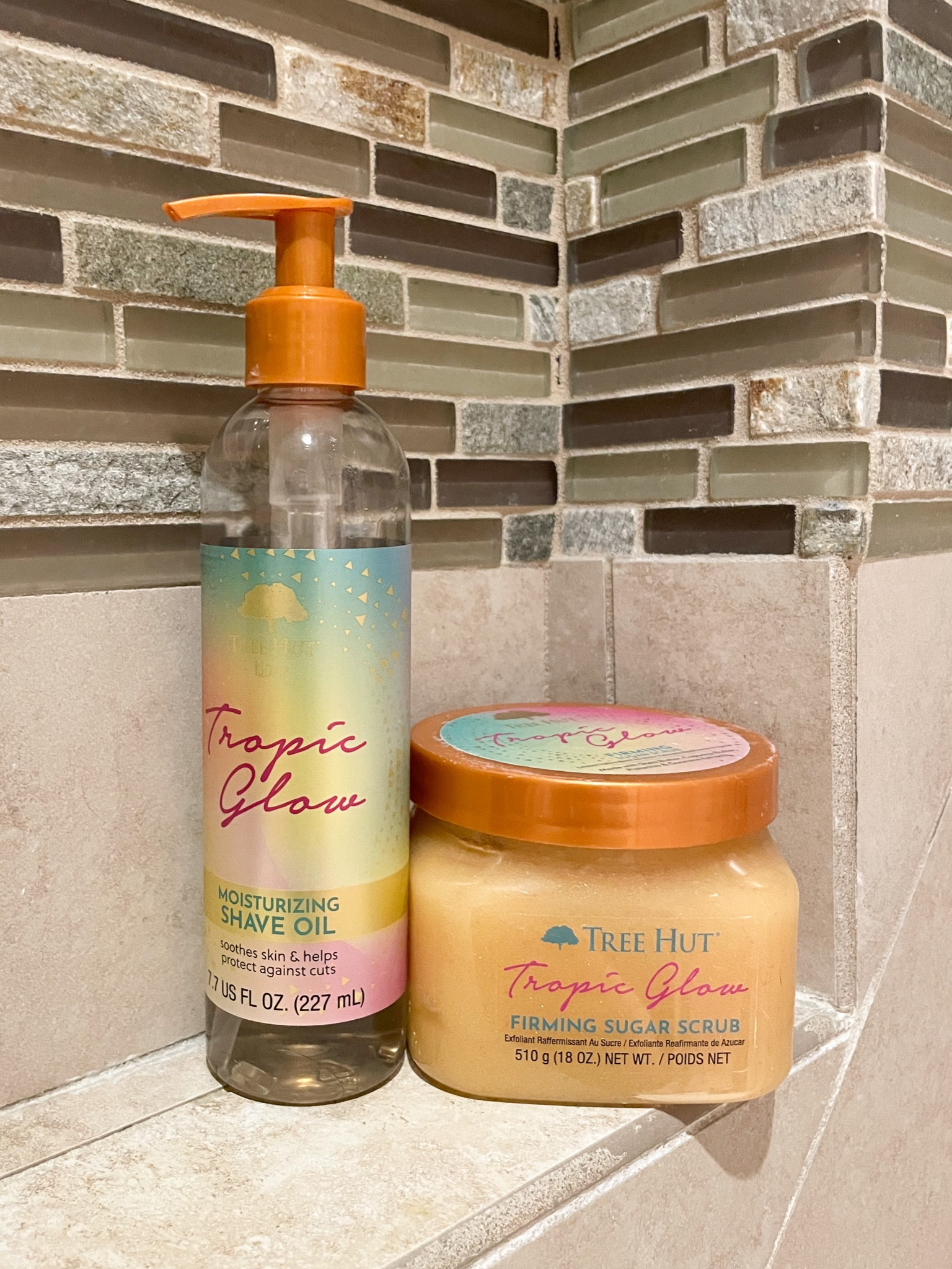 A couple of my favorite shower products. Smells just like summer 🏖 

Shave oil, tropic glow, tree hut, firming sugar scrub, exfoliating scrub 

#LTKbeauty #LTKSeasonal #LTKFind