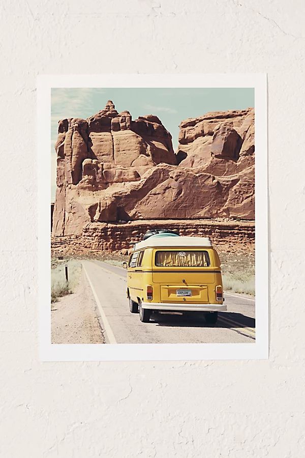 Sisi And Seb Going On A Road Trip Art Print | Urban Outfitters (US and RoW)