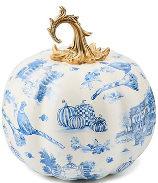 Harvest Royal Autumn Toile Pumpkin Decor | Dillard's