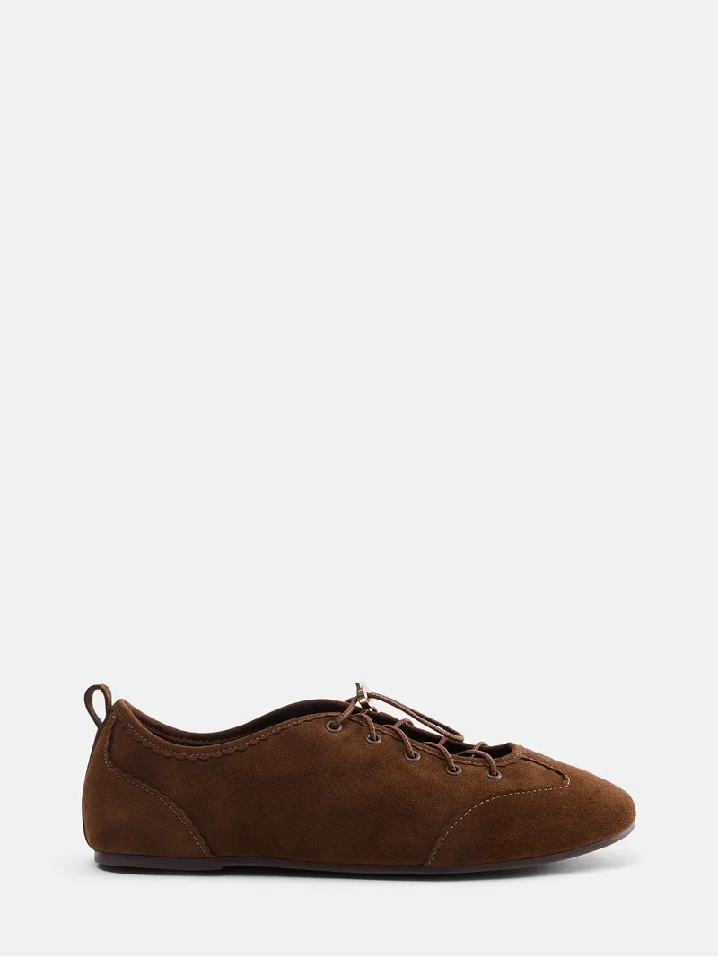 Scenario Women's Bungee Lace Faux Suede Sneakers | Walmart (US)