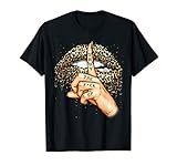 Shut the Fuk Up Funny Leopard Lips Mouth T-shirt | Amazon (US)