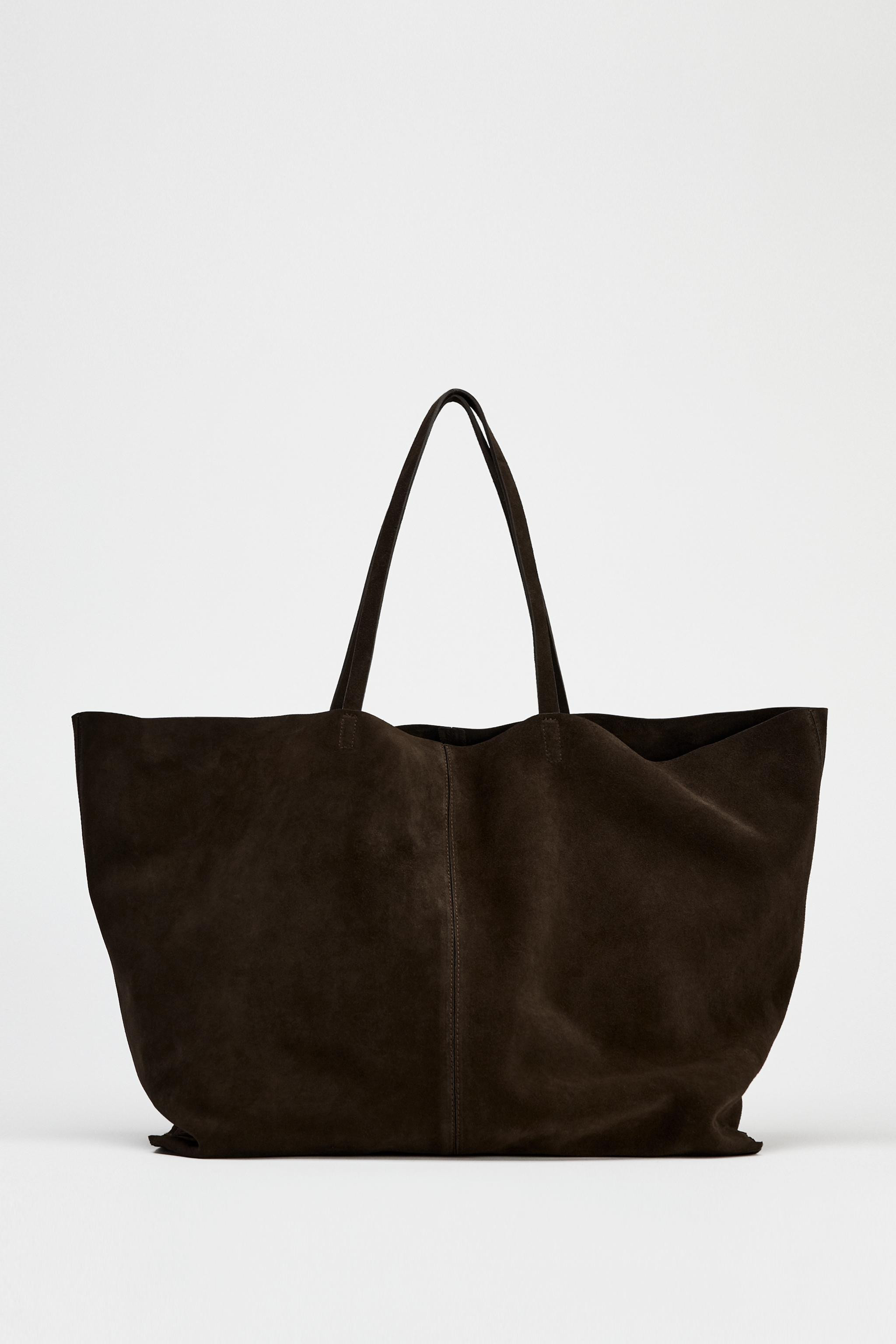 SUEDE MAXI TOTE BAG | Zara UK