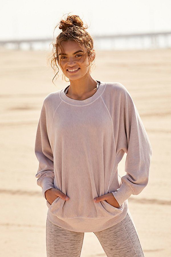 Better Days Sweat by FP Movement at Free People, Pink Parchment, M | Free People (Global - UK&FR Excluded)