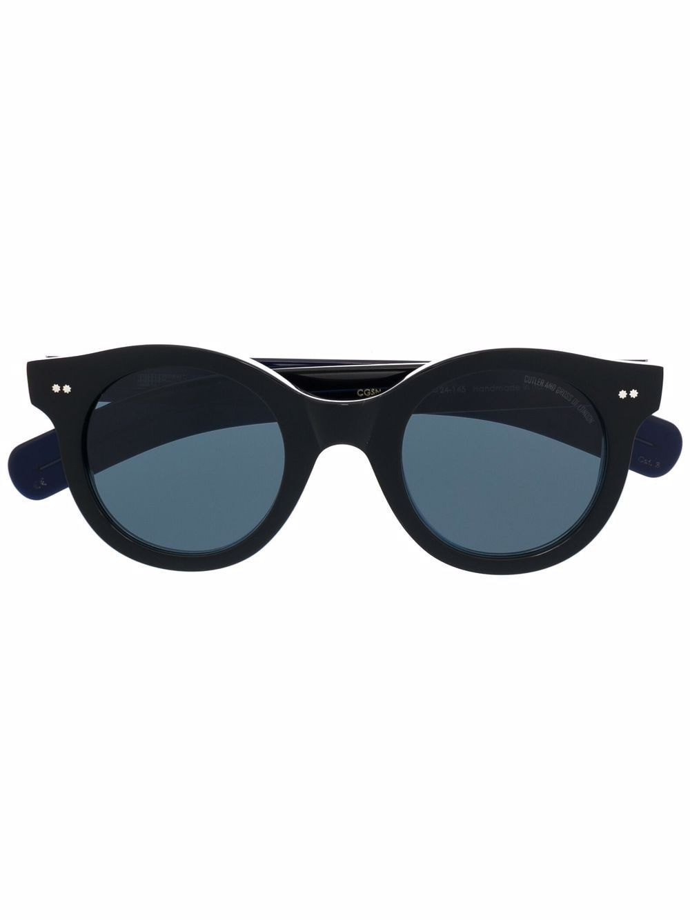 Cutler & Gross 1390 round sunglasses - Black | Farfetch Global