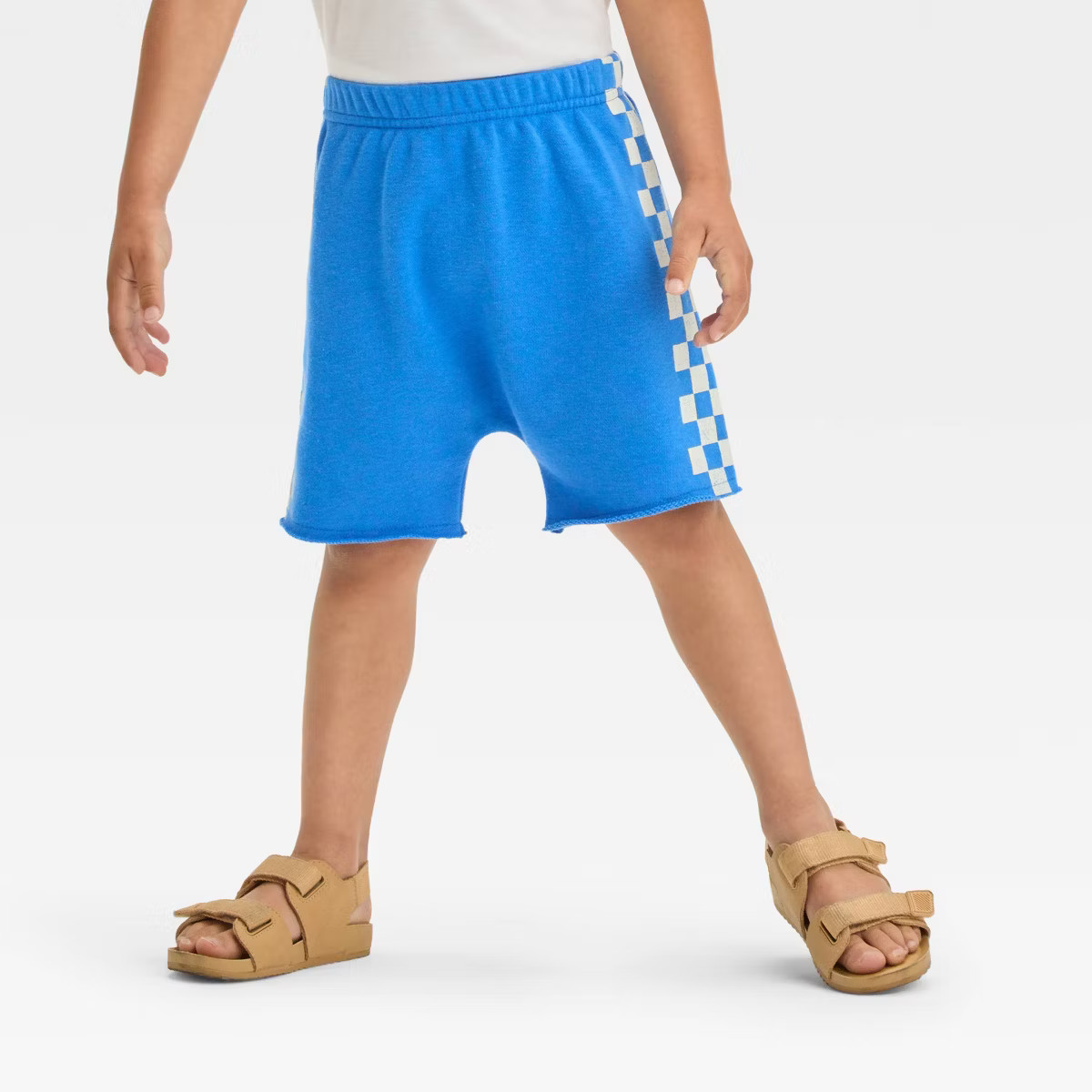 Grayson Mini Toddler Boys' French Terry Drop Crotch Pull-On Shorts - Blue 3T | Target
