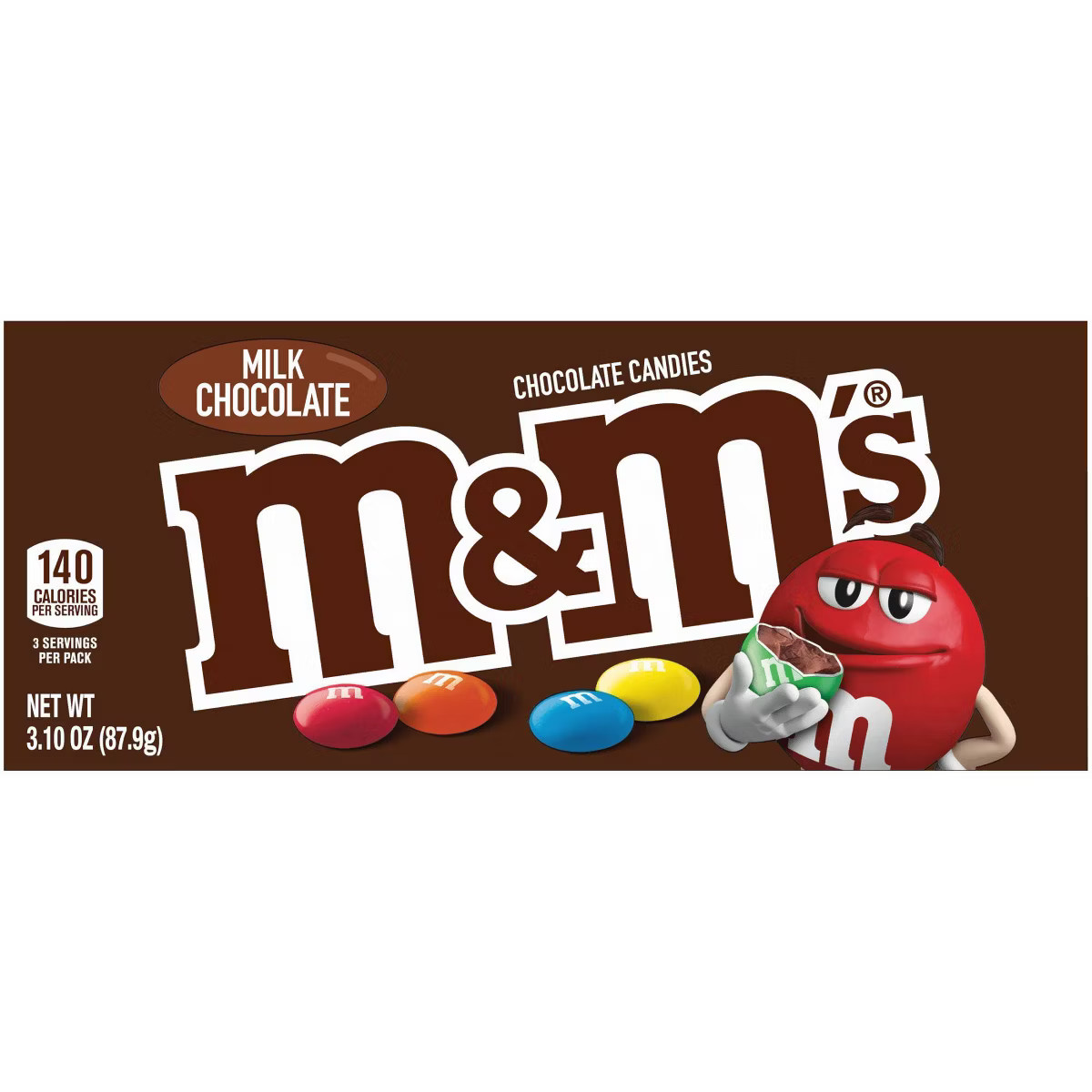 M&M's Milk Chocolate Candies - 3.1oz | Target